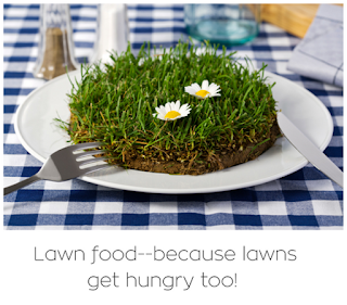 Lawn food--because lawns get hungry too!